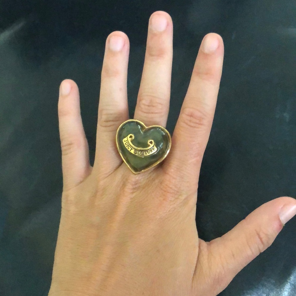 Juicy Couture Heart Gem mood logo ring